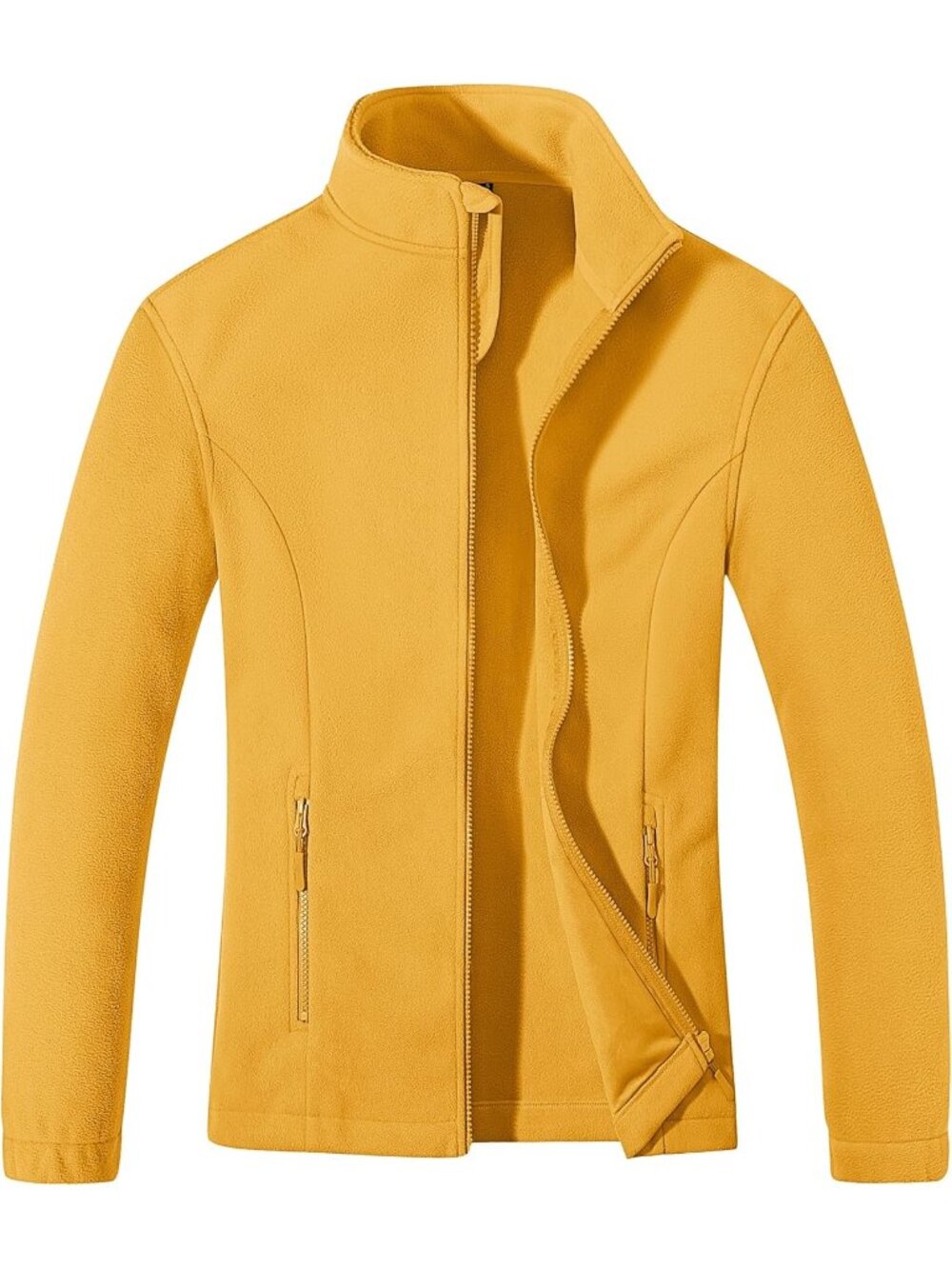 Women Ginger Soft Warm Polar Fleece Full-Zip Up Pockets Winter Utility Jacket